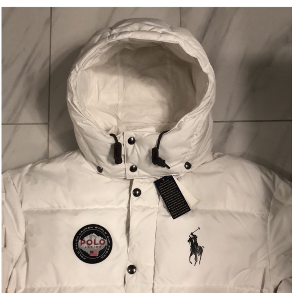 Ralph Lauren Ivory Puffer Jacket - Picture 2 of 6